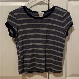 Wet Seal Striped Ringer Shirt